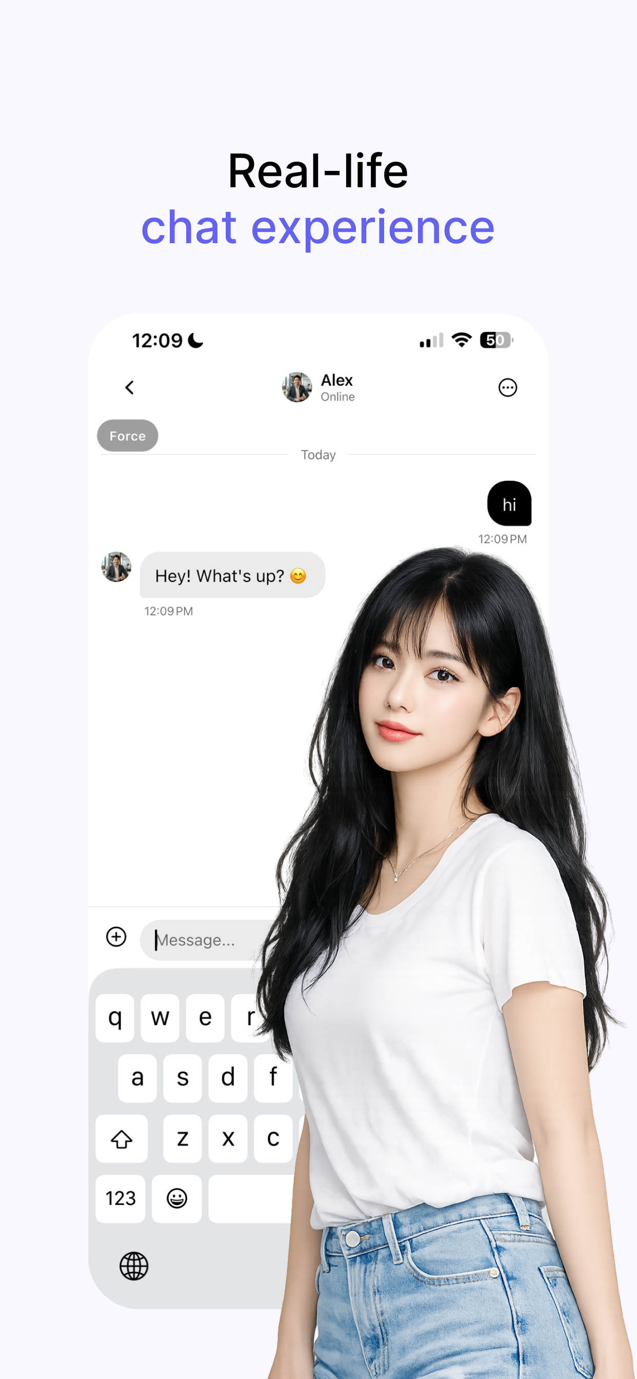 Chato real-life chat experience screenshot